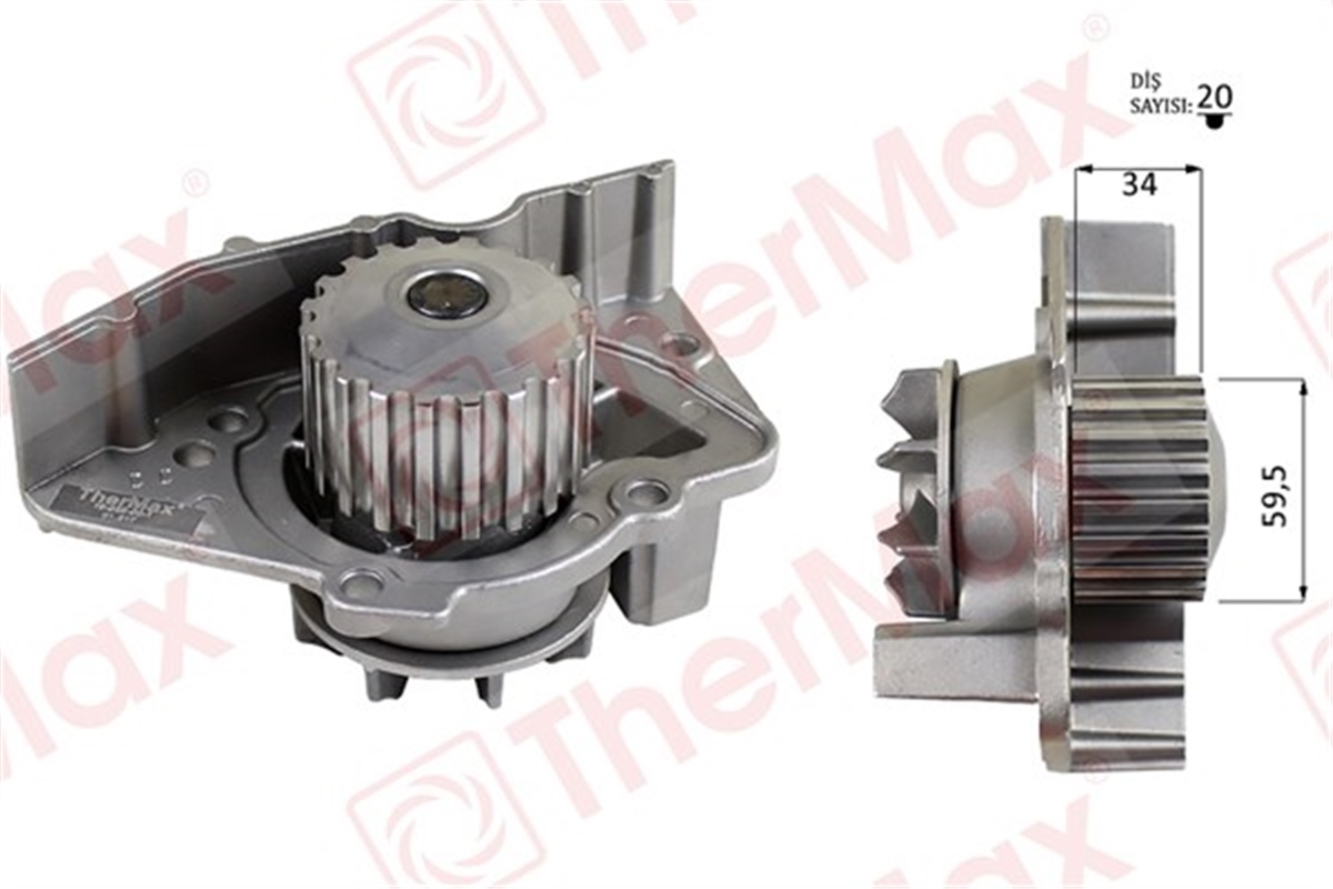 BERLINGODEVİRDAİM PARTNER-BERLINGO 96 JUMPER-SCUDO 96-02 EXPERT 96 PA391 PA911 20 DİŞ-59.5MM-34M THERMAX T01.217THERMAXTHERMAX T01.217