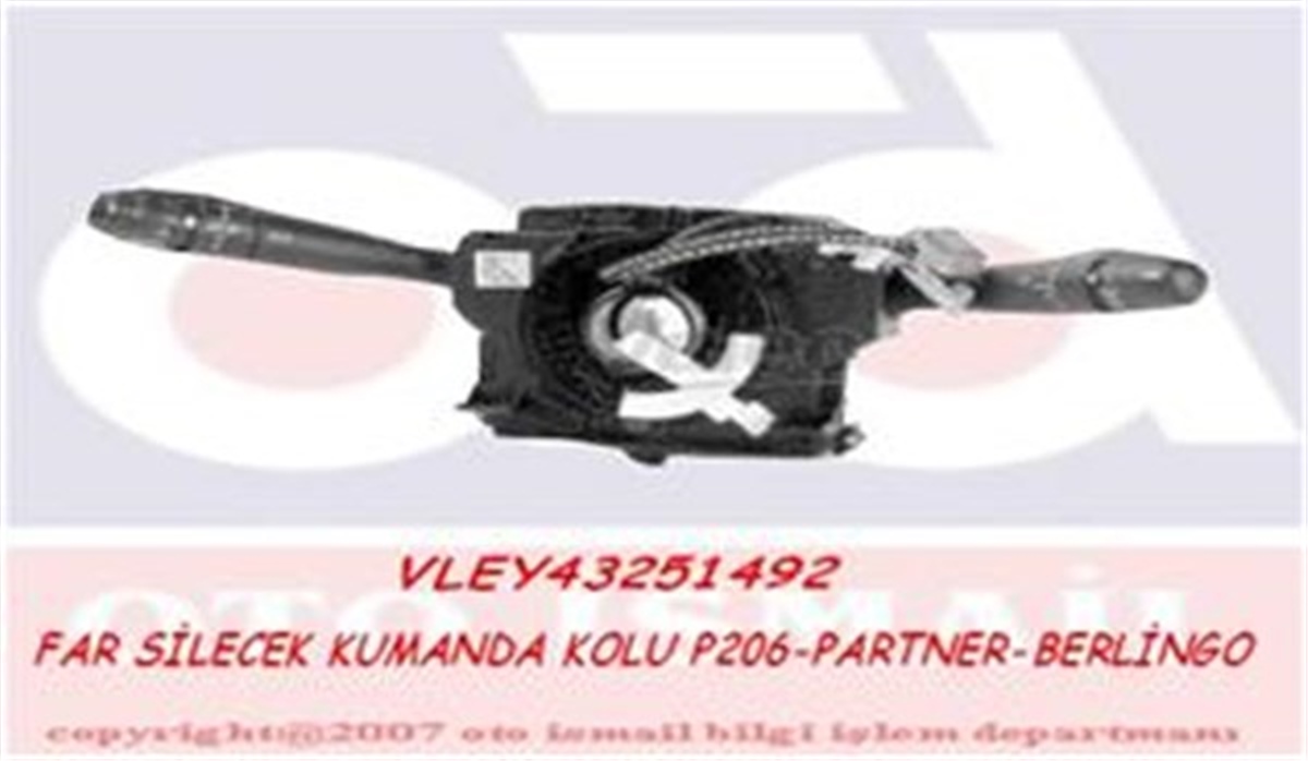 BERLINGOFAR SİLECEK KUMANDA KOLU P206-PARTNER-BERLINGO VALEO 251492VALEOVALEO 251492