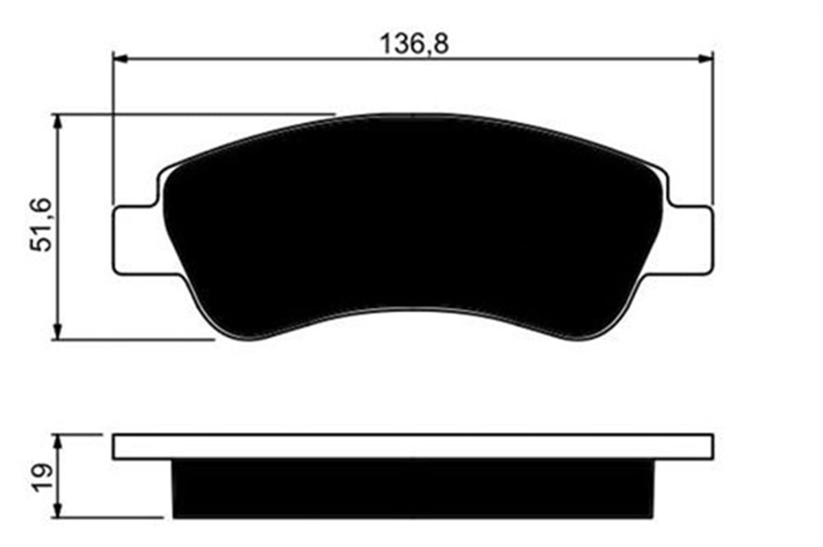 BERLINGOÖN BALATA P206 00 P207 06 P208 12 P307 03 PARTNER-BERLINGO-C2 03 C3 02 C4 04 137X51X18.8 MM MARELLI 323700002500MARELLIMARELLI 323700002500