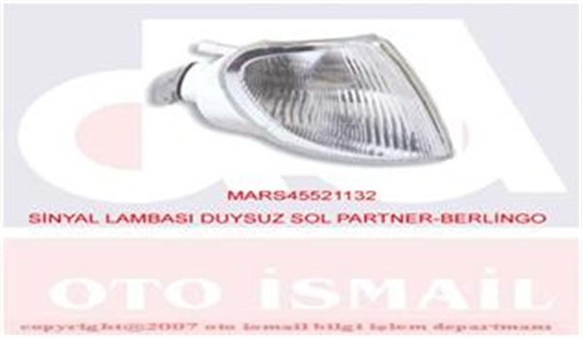 BERLINGOSİNYAL DUYSUZ SOL PARTNER-BERLINGO 07-96-12-02 MARS 521132MARS-MARS 521132