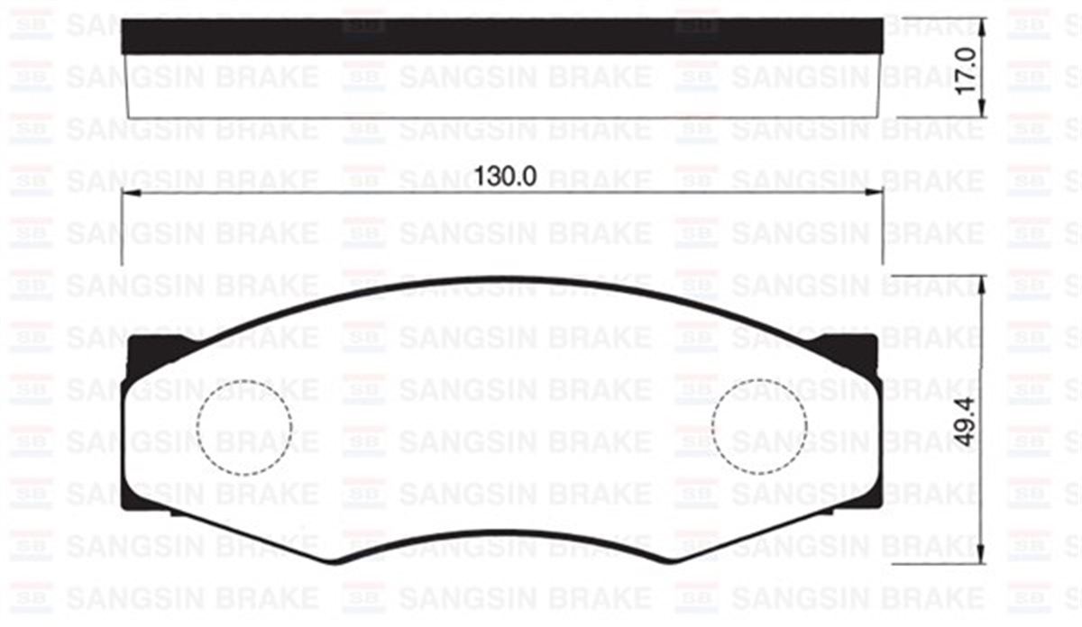 BLUEÖN BALATA VANETTE-SERANA BLUEBIRD-PICK-UP 2.5D 92-98 GDB367-GDB318 SANGSIN SP1095SANGSINSANGSIN SP1095