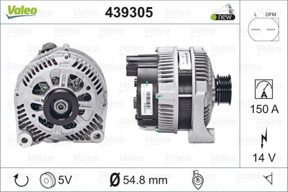 BMWALTERNATÖR BMW VALEO 439305VALEOVALEO 439305