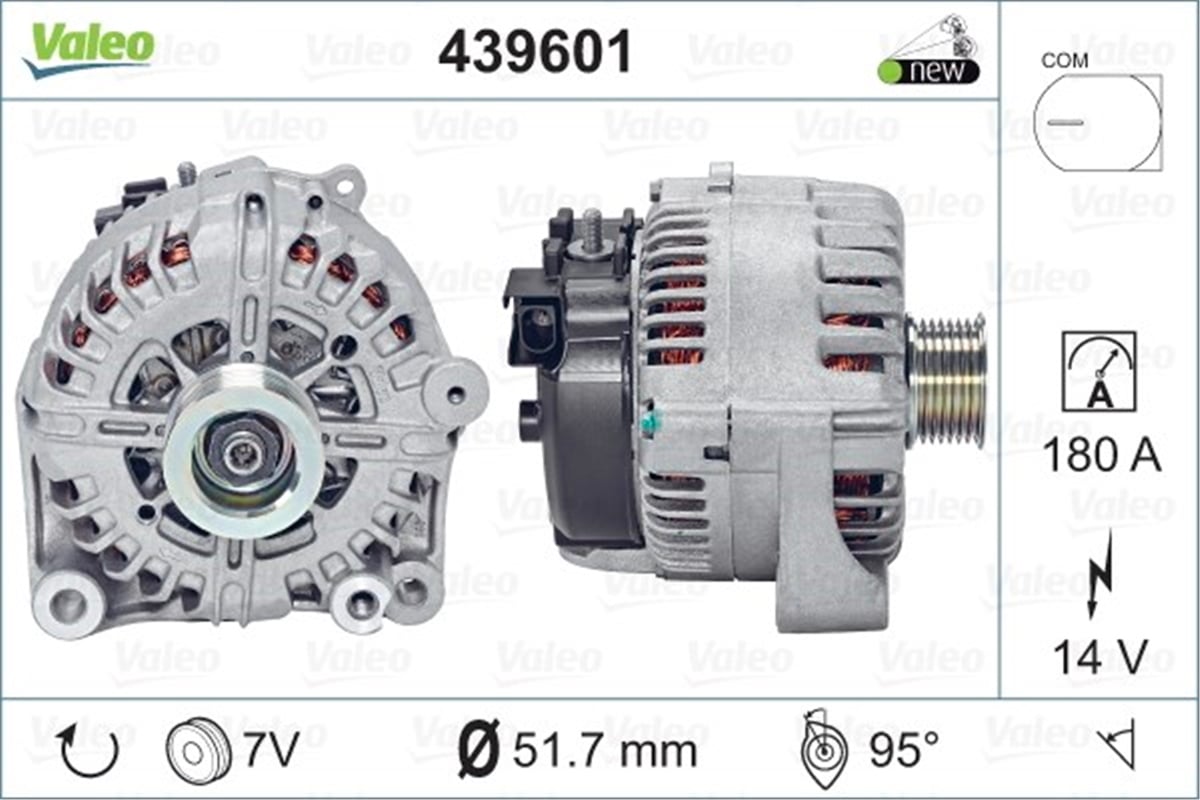 BMWALTERNATÖR BMW X5 TG17C036 VALEO 439601VALEOVALEO 439601