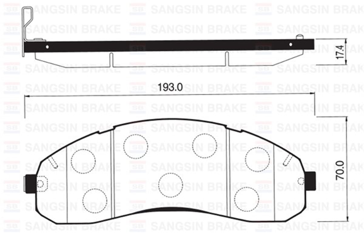 BONGOÖN BALATA DİSK KIA BONGO 1.4 TON K3000 04 SANGSIN SP1148SANGSINSANGSIN SP1148