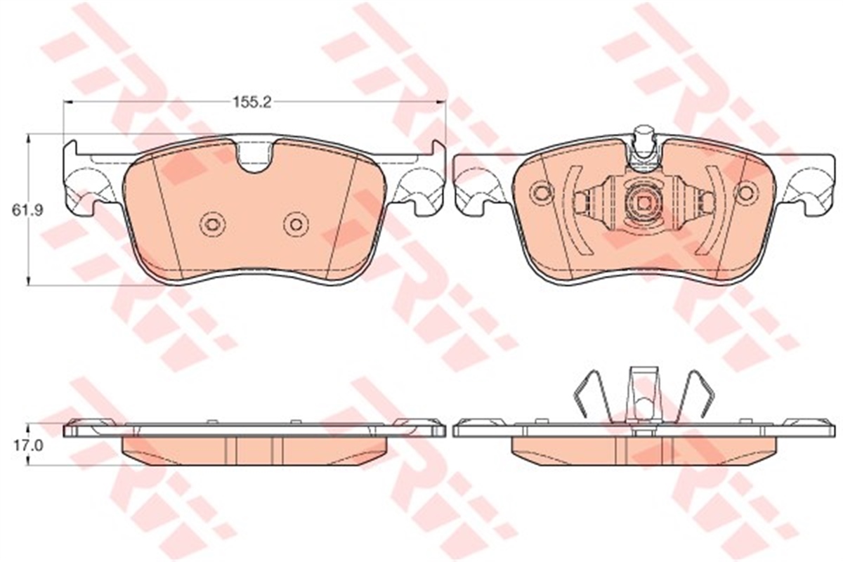 C4ÖN BALATA CITROEN C4 GRAND PİCASSO II 13 C4 PİCASSO II 13 TRW GDB2062TRWTRW GDB2062