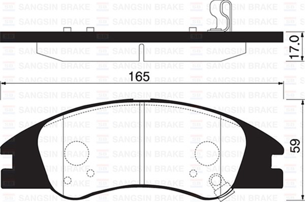CERATOÖN BALATA KIA CERATO II-SPECTRA FE22-FE24 1.6-1.8-2.0-1.5CRDI 08 GDB3367 SANGSIN SP1167SANGSINSANGSIN SP1167