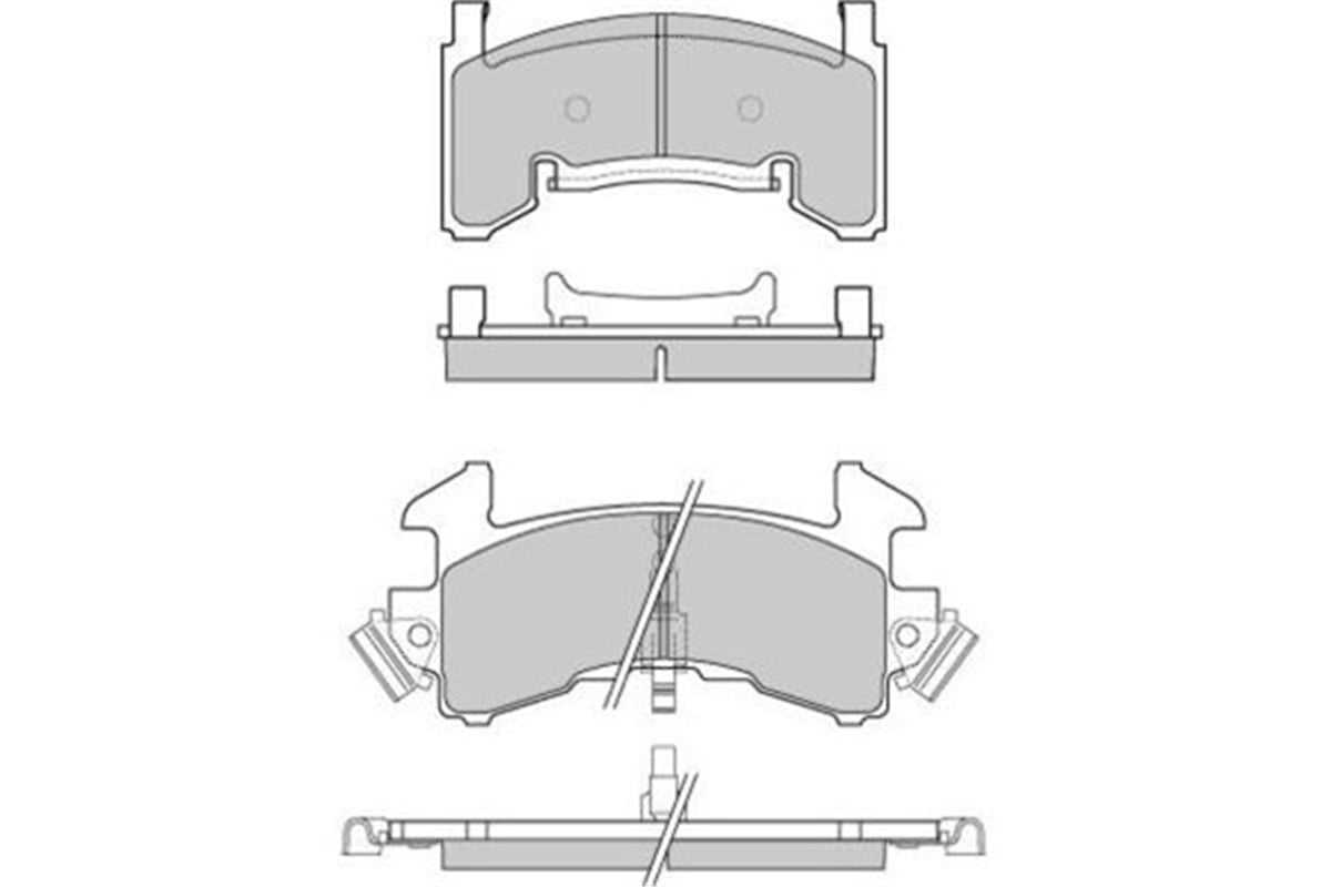 CHEVROLETÖN BALATA DİSK CHEVROLET BLAZER 4.3 97 CAMARO-MALIBU 92 MONTE CARLO 83 GDB1272 SANGSIN SP1279SANGSINSANGSIN SP1279