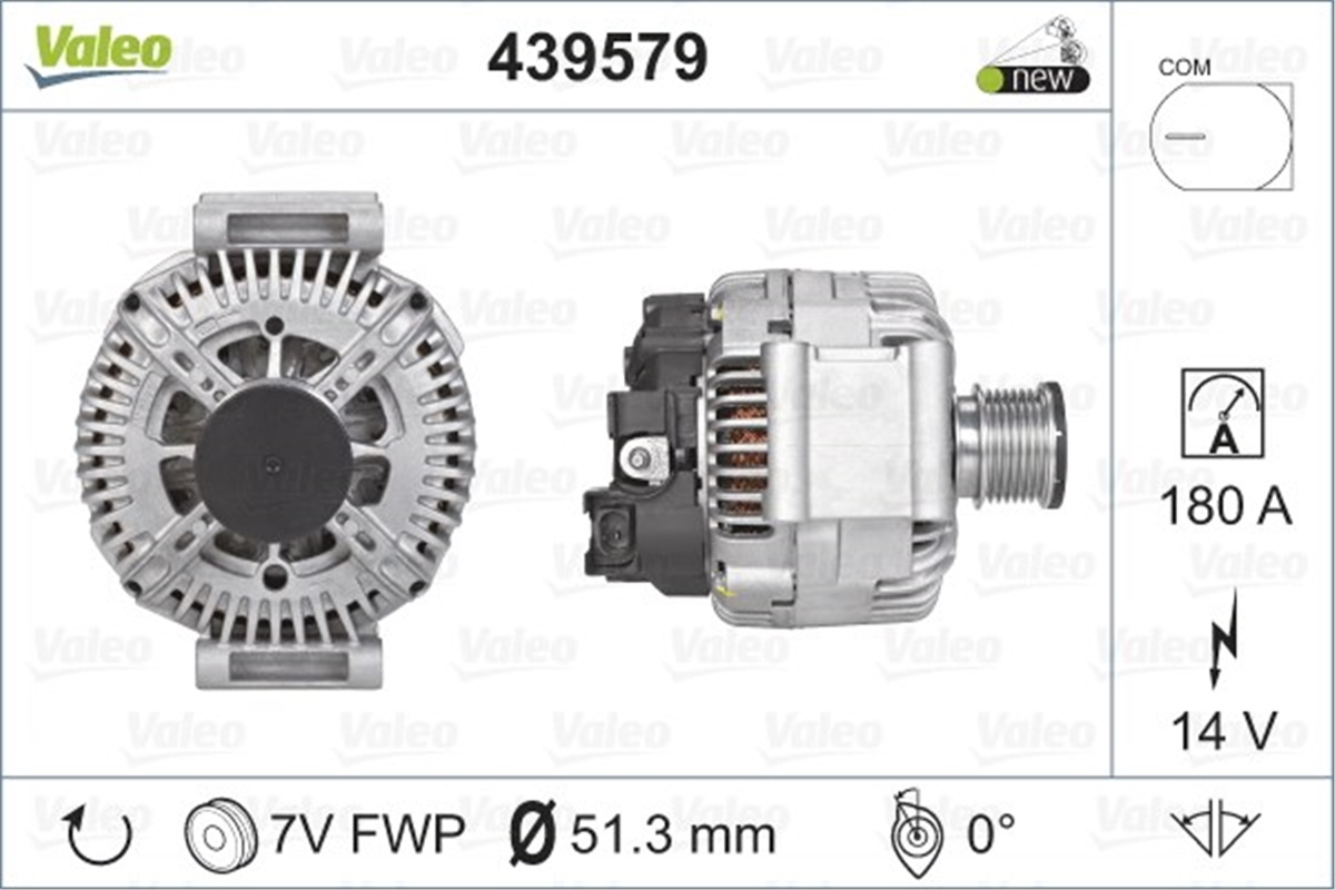 CHRYSLERALTERNATÖR CHRYSLER LX VALEO 439579VALEOVALEO 439579