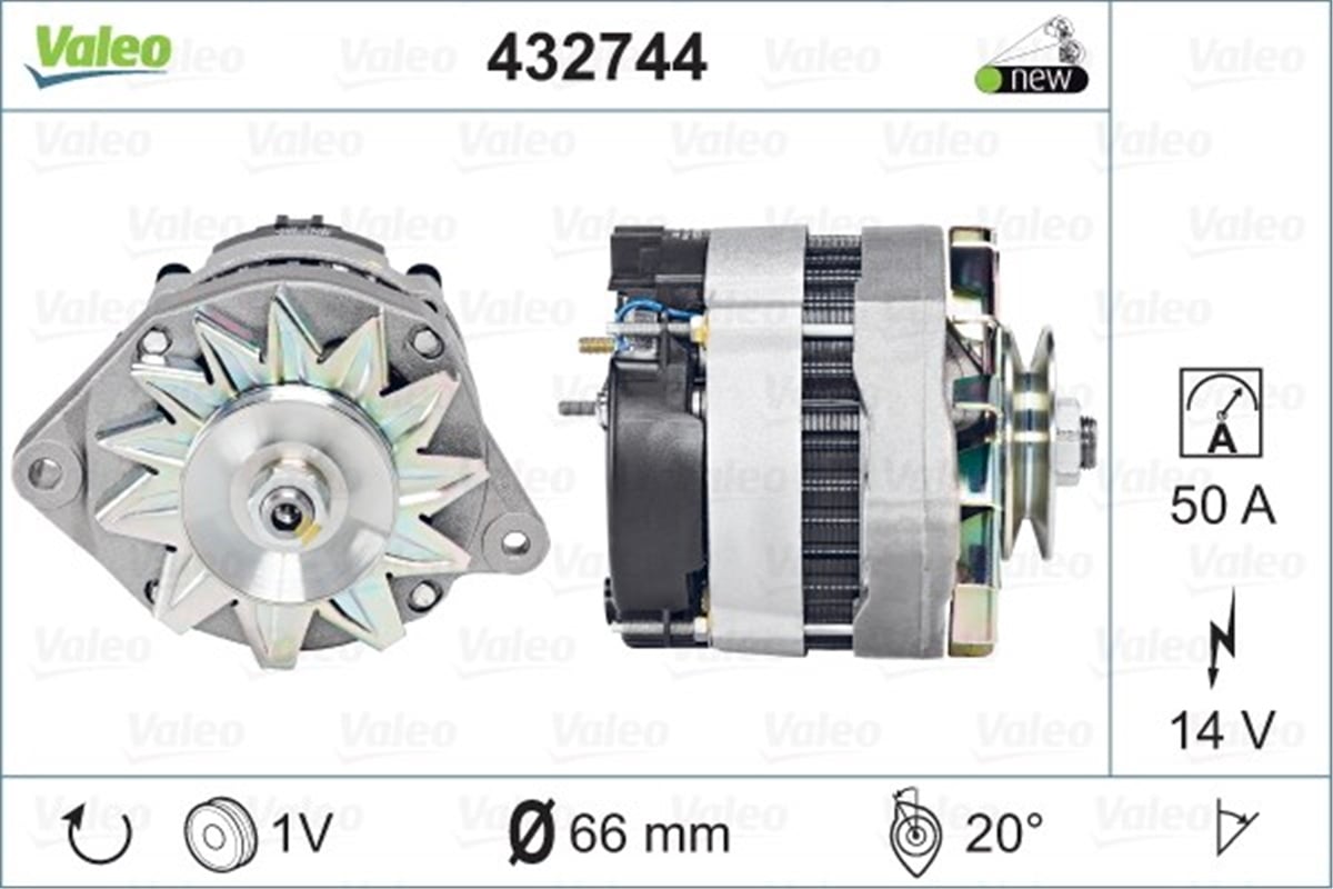CITROENALTERNATÖR A13N 40 CITROEN-PEUGEOT VALEO 432744VALEOVALEO 432744