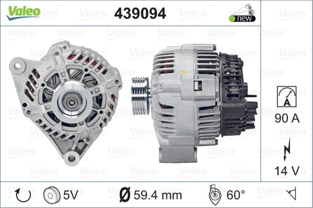 CITROENALTERNATÖR A13VI 96 CITROEN VALEO 439094VALEOVALEO 439094