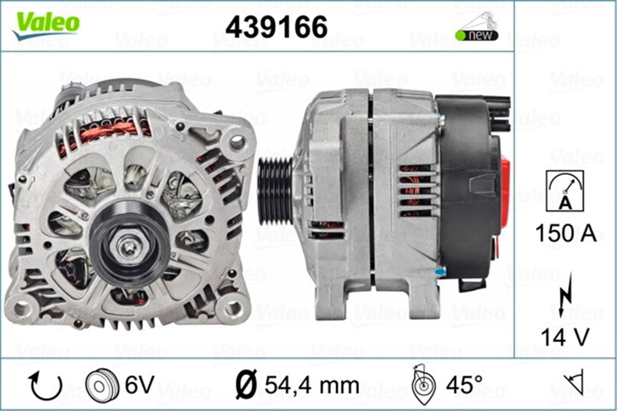 CITROENALTERNATÖR PEUGEOT-CITROEN VALEO 439166VALEOVALEO 439166