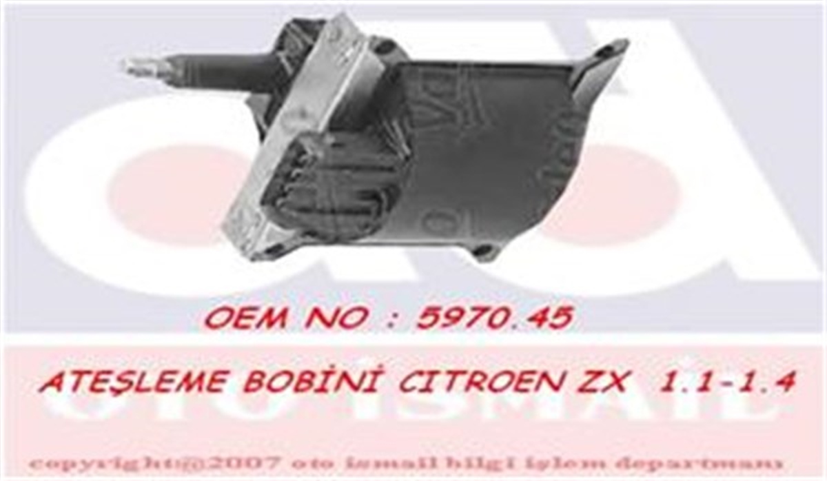 CITROENATEŞLEME BOBİNİ CITROEN Z1.1-1.4 VALEO 245039VALEOVALEO 245039