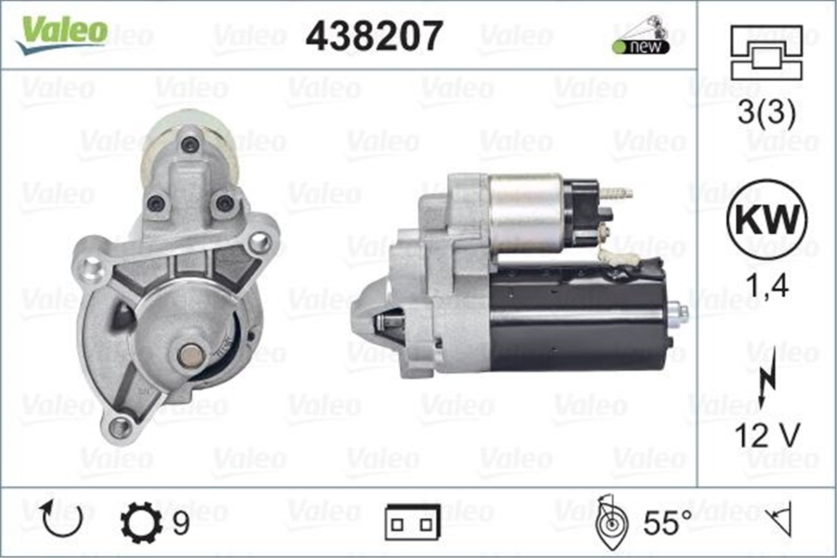 CITROENMARŞ MOTORU CITROEN VALEO 438207VALEOVALEO 438207