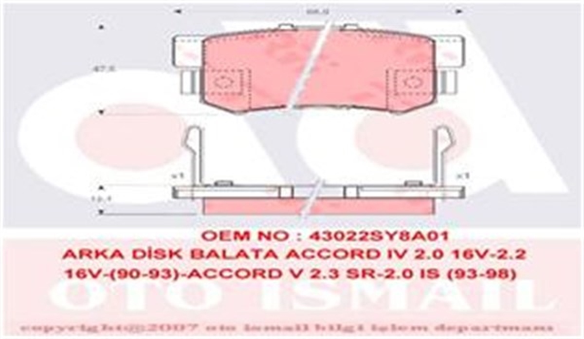 CIVICARKA BALATA CIVIC VII 01-05 - CIVIC VIII 05 ACCORD VII 98-02 - ACCORD VIII 06 TRW GDB3154TRWTRW GDB3154