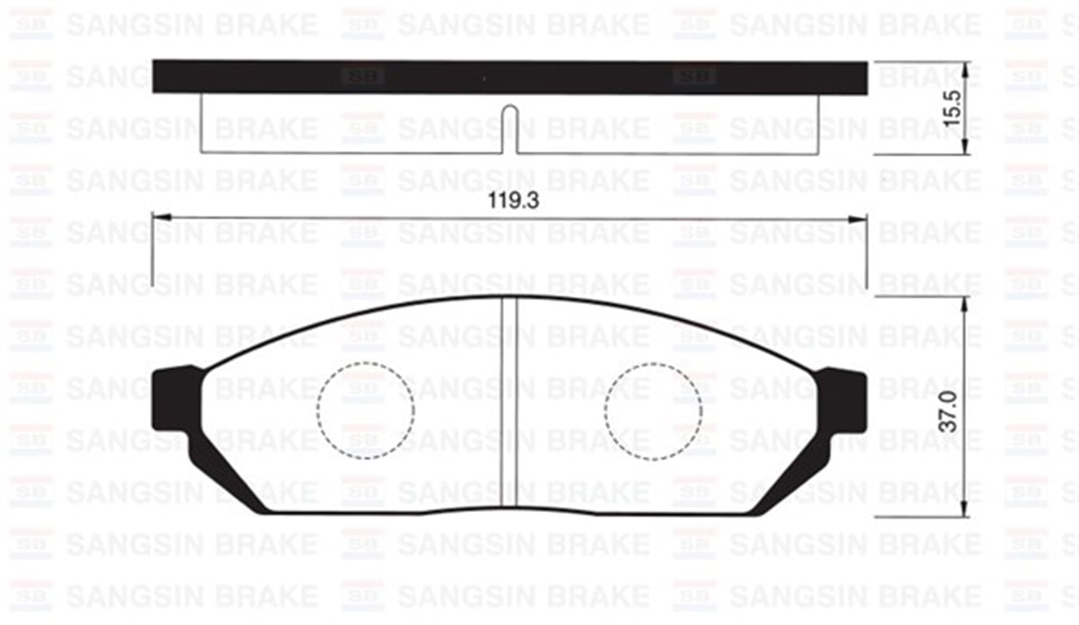 CIVICÖN BALATA HONDA CIVIC 79-84 -SUZUKI ALTO 82-88 -DAMAS GDB254 SANGSIN SP1059SANGSINSANGSIN SP1059