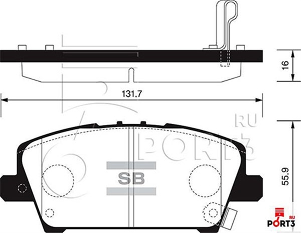 CIVICÖN BALATA HONDA CIVIC FK-FD 06 1.4I-1.8I-2.2I CDTI GDB3407 SANGSIN SP1569SANGSINSANGSIN SP1569