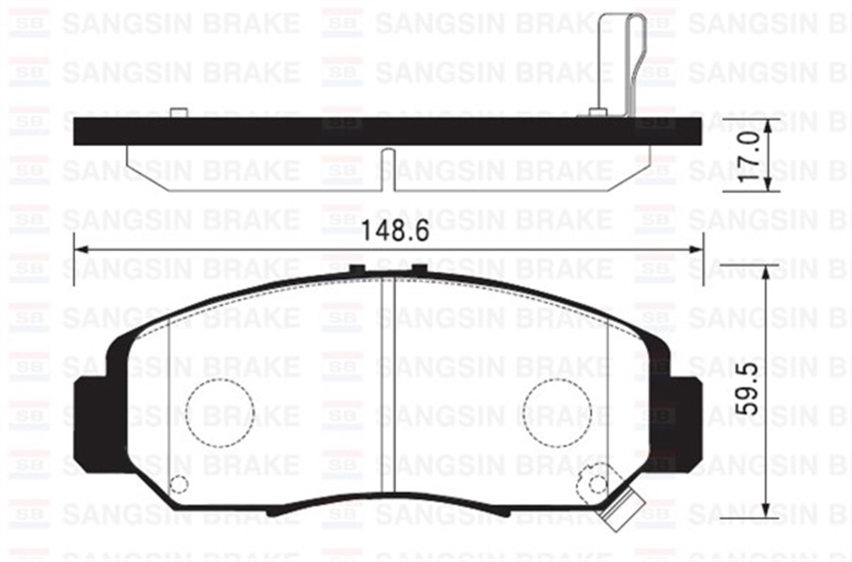 CIVICÖN BALATA HONDA CIVIC SEDAN 07-11 -FRV 07 GDB3268-GDB3240 SANGSIN SP2012SANGSINSANGSIN SP2012