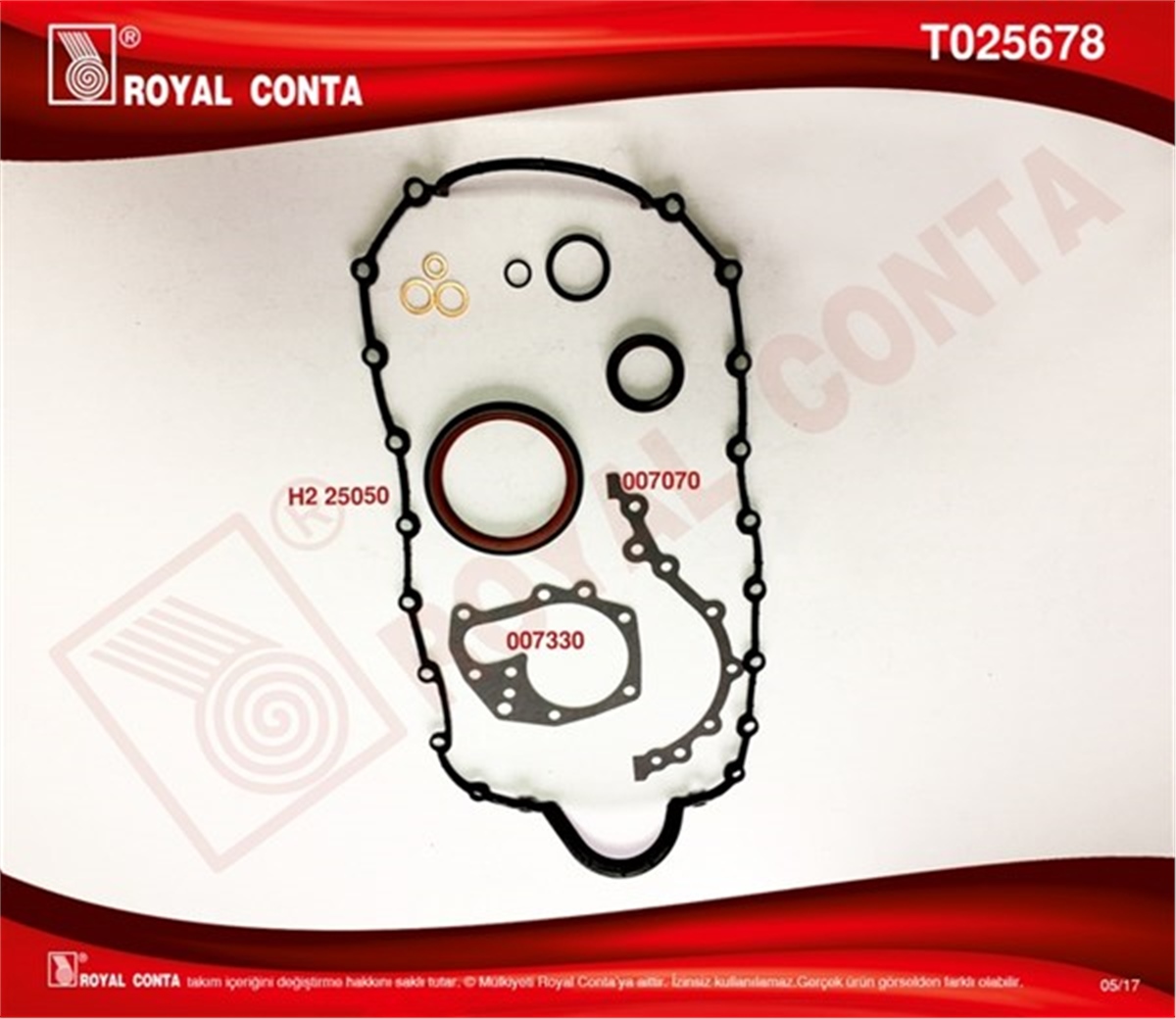 CLIOALT TAKIM CONTA KEÇELİ R19 1.6 İE-CLIO-MEGANE K7J-K7M ROYAL T025678ROYALROYAL T025678