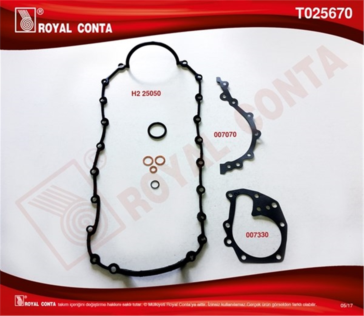 CLIOALT TAKIM CONTA R19 1.6 İE-CLIO-MEGANE K7J-K7M ROYAL T025670ROYALROYAL T025670