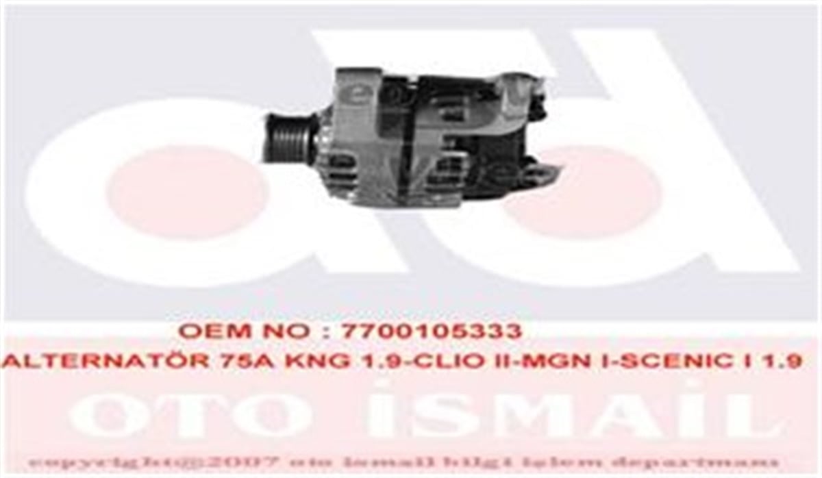 CLIOALTERNATÖR 75A KANGOO 1.9-CLIO II-MEGANE I-SCENIC I 1.9 DTİ VALEO 439230VALEOVALEO 439230