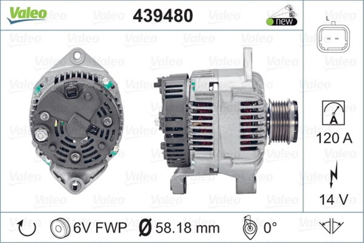 CLIOALTERNATÖR RENAULT CLIO II KANGOO VALEO 439480VALEOVALEO 439480