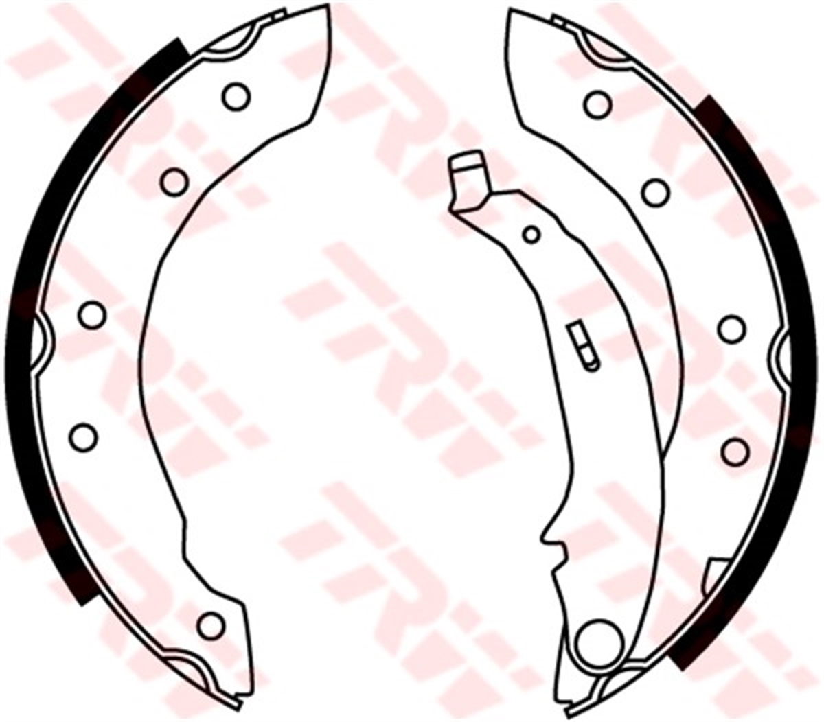 CLIOARKA PABUÇ BALATA PEUGEOT 106-P206-P306-SAXO-XSARA-CLIO II-SYMBOL-THALIA-LGN-TWINGO-LOGAN 04 SANDERO GS8534 TRW GS8729TRWTRW GS8729