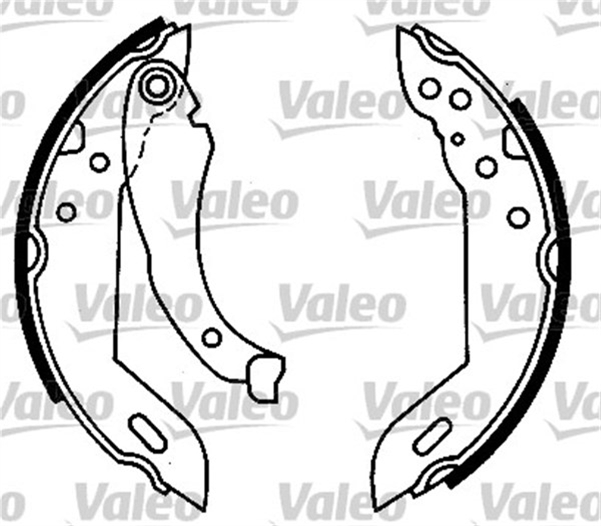 CLIOARKA PABUÇ BALATA R9-R11-CLIO I-P205 I-II-P309 I-II VALEO 562033VALEOVALEO 562033