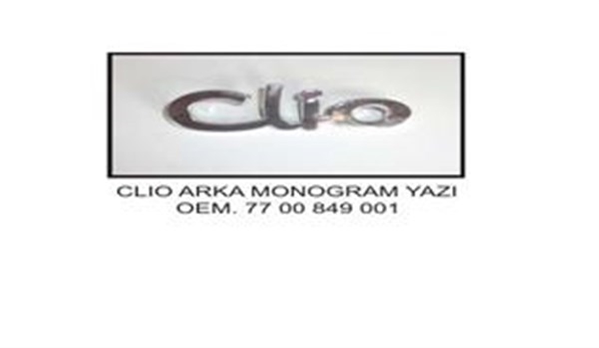 CLIOARKA YAZI CLIO YERY 849001YERYERY 849001