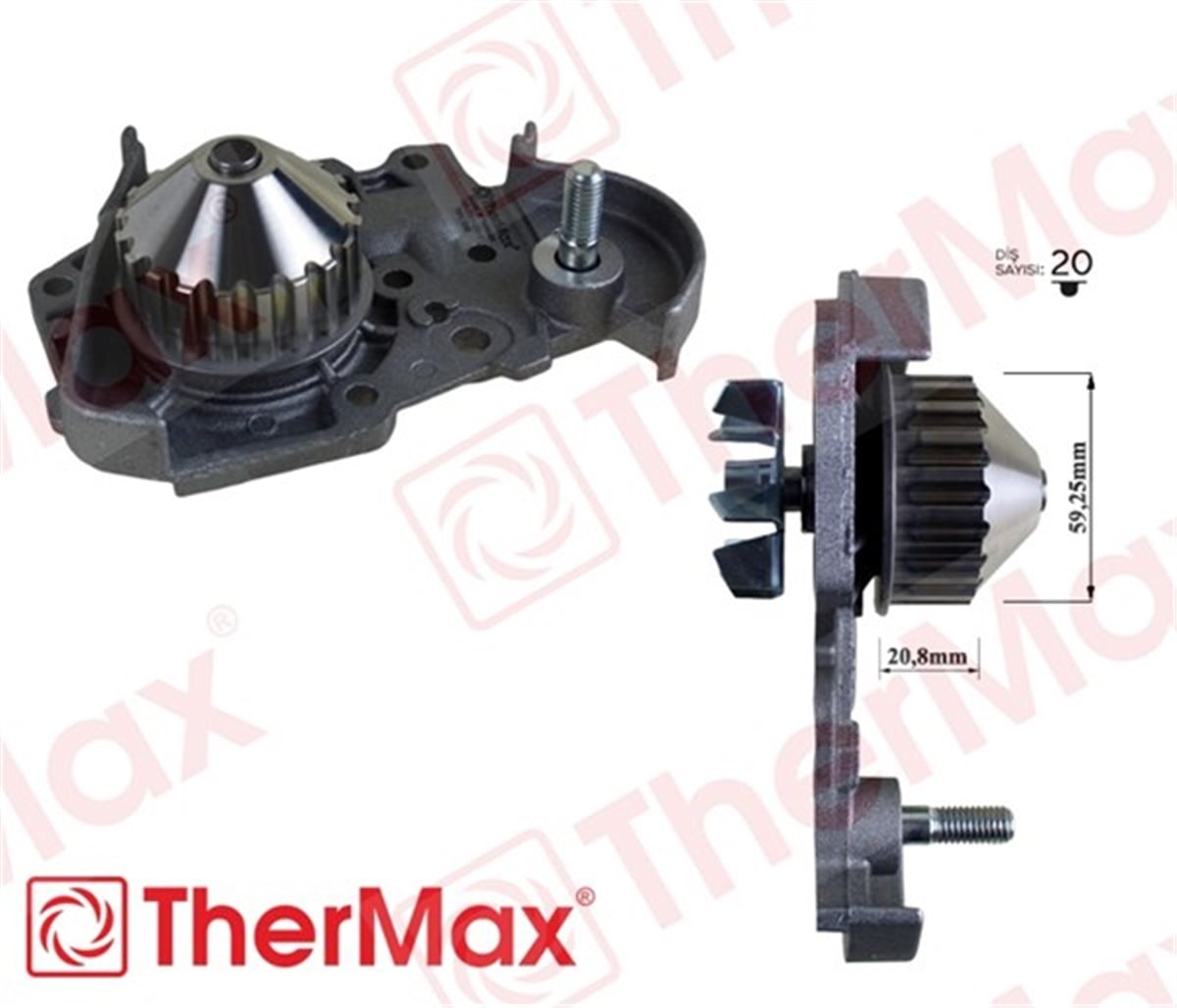 CLIODEVİRDAİM SAC PERVANE MEGANE-R19 1.6 ENJ CLIO SYMOL 1.4 K7M-LOGAN-SANDERO 1.4İ-1.6İ ORIJINAL TASARIM THERMAX T01.125THERMAXTHERMAX T01.125