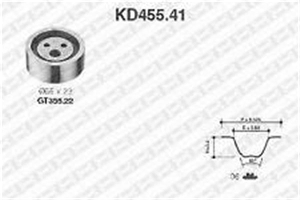 CLIOEKSANTRİK GERGİ KİTİ 096X170 CLIO II-KANGOO-MEGANE-LOGAN-SANDERO-SOLENZA 1.4-1.6 E7J-K7J-K4M SNR KD45541SNRSNR KD45541