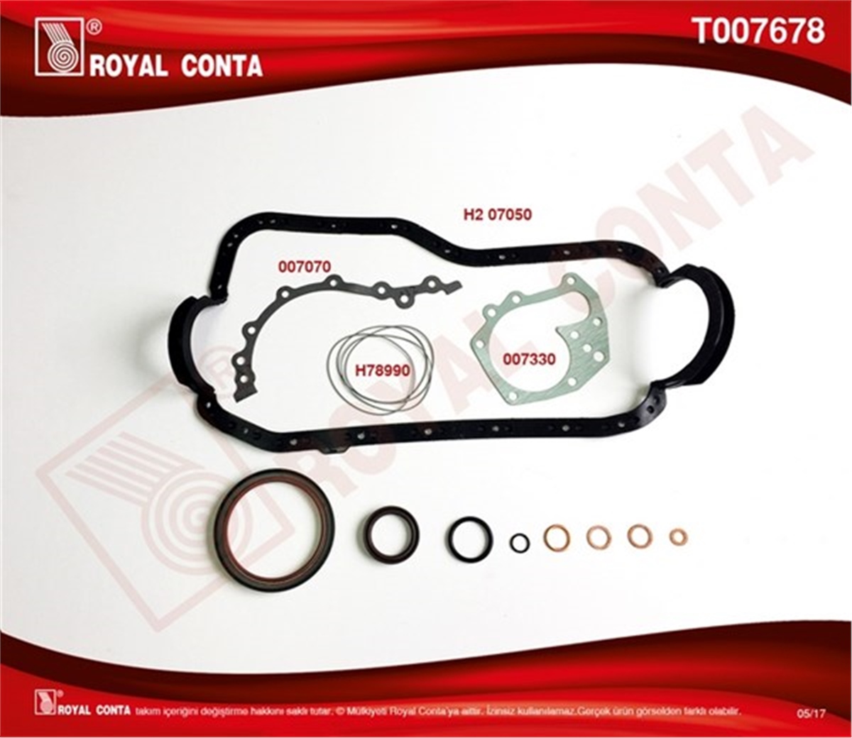 CLIOMOTOR ALT TAKIM CONTA SKT R9 BROADWAY RNI-R19-CLIOE6J-E7J 1.4 ROYAL T007678ROYALROYAL T007678