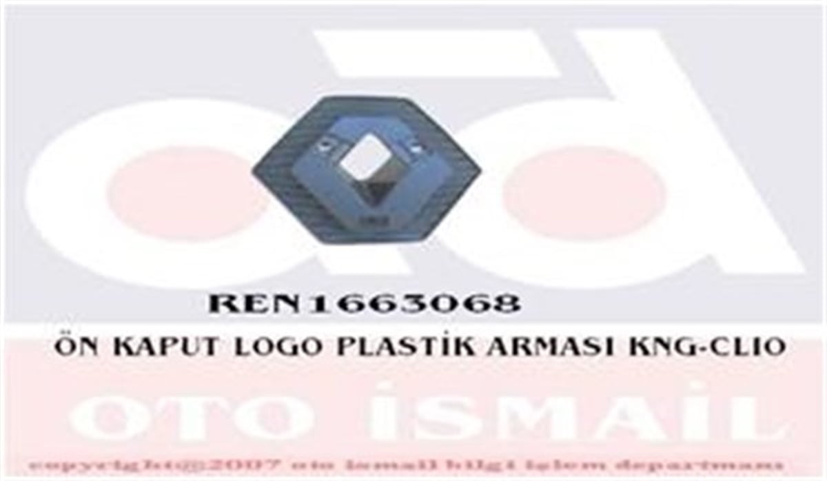 CLIOÖN KAPUT LOGO PLASTİK ARMASI KANGOO-CLIO RENOR 63068RENORRENOR 63068