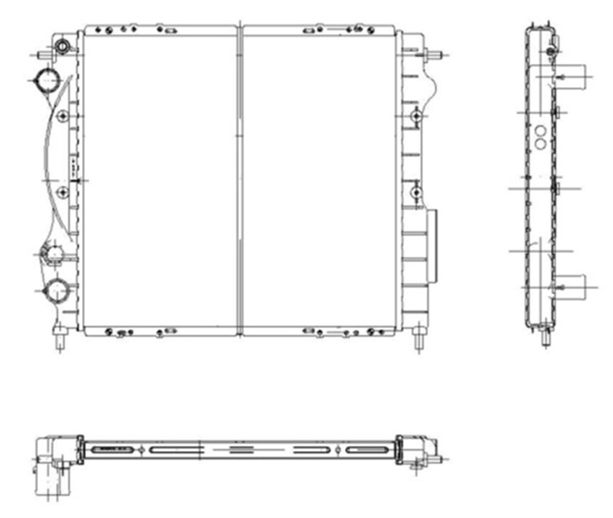 CLIORADYATOR BRAZİNG EXP-CLIO 1.2-1.4 BENZİNLİ 429X398X22 ORIS BRN009ORISORIS BRN009