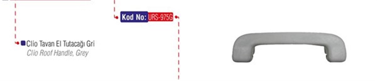 CLIOTAVAN EL TUTAMAĞI CLIO GRİ URS 975GURSURS 975G