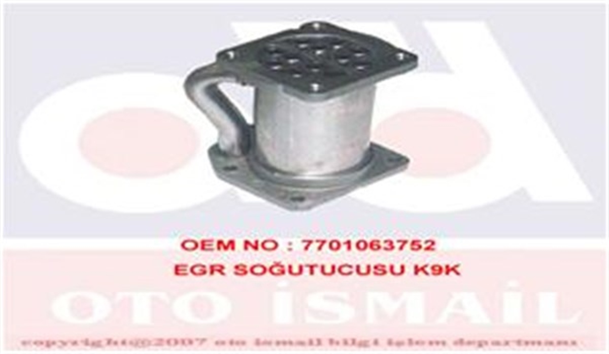 CLIOTURBO EGR SOGUTUCUSU MEGANE 2-CLIO 2-KANGO 2 K9K OEK 7701063752OEKOEK 7701063752