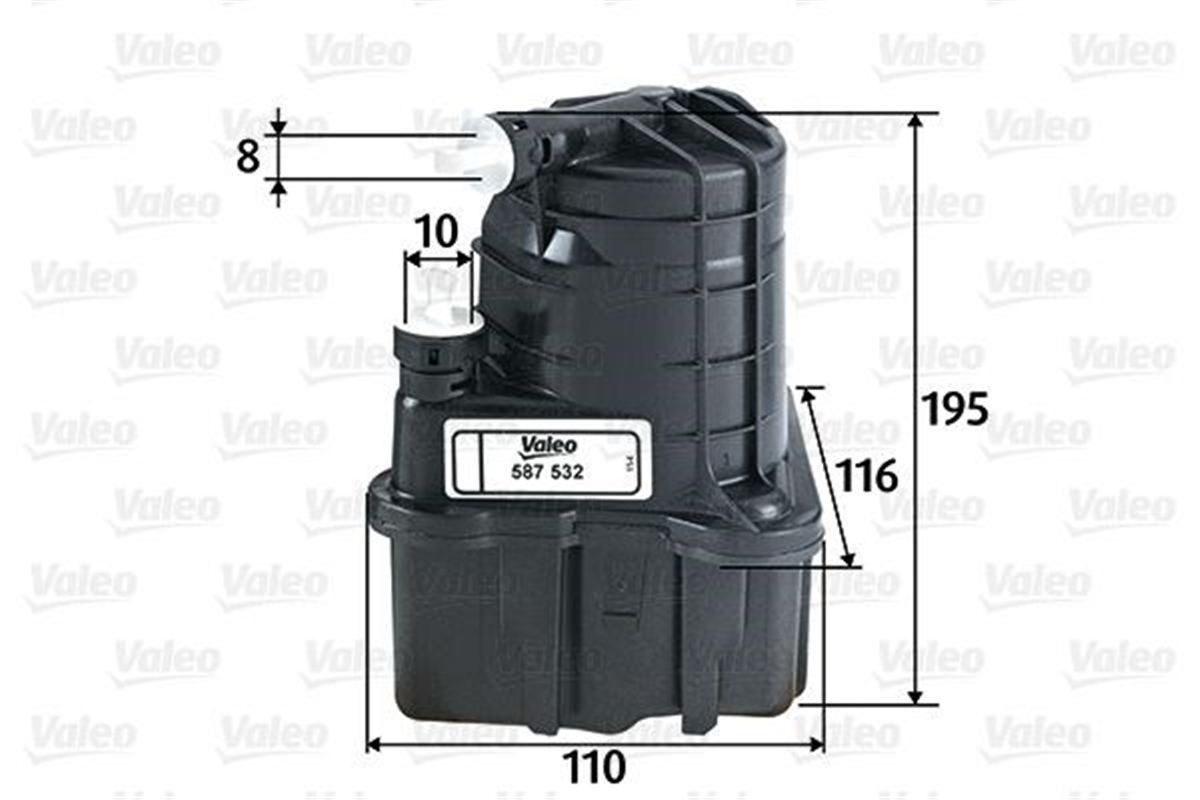 CLIOYAKIT FİLTRESİ MAZOT RENAULT CLIO III 1.5 DCI VALEO 587532VALEOVALEO 587532