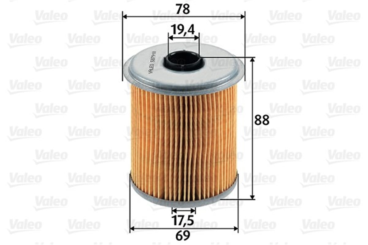CLIOYAKIT FİLTRESİ MAZOT RENAULT CLIO I 1.9 D-M GANE I 1.9 D VALEO 587910VALEOVALEO 587910