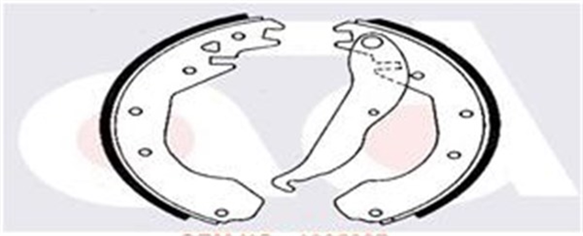 COMBOARKA PABUÇ BALATA COMBO 1.2 1.4 1.7D 94-10.01 KADETT1.4-1.5-1.7 93-00 230X509 RIW P5580RIWRIW P5580