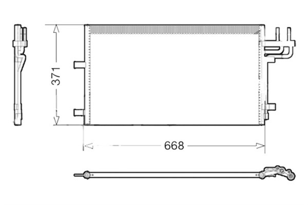 CONNECTKLİMA KONDENSERİ TRANSİT CONNECT 1.8 1.8DI 1.8TDCI 1.8TDDI 02 13 790X361X16 OTO.-MEK. ORIS CFR628ORISORIS CFR628