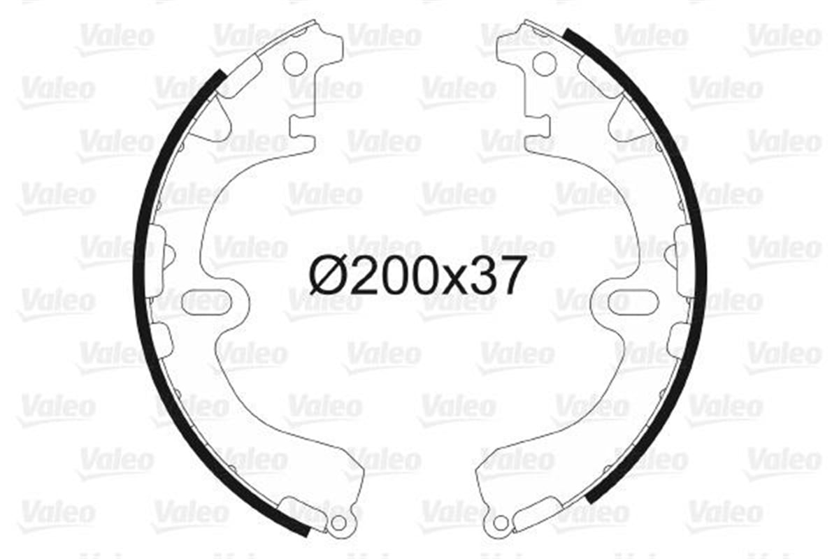 COROLLAARKA PABUÇ BALATA COROLLA 1.3-1.6-1.8 D 92-02 VALEO 562563VALEOVALEO 562563