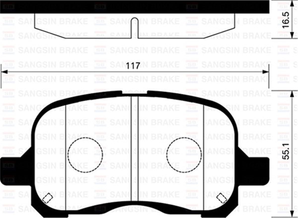COROLLAÖN BALATA COROLLA 1.4-1.6 97-00 E11-E12J-E12U SANGSIN SP1270SANGSINSANGSIN SP1270