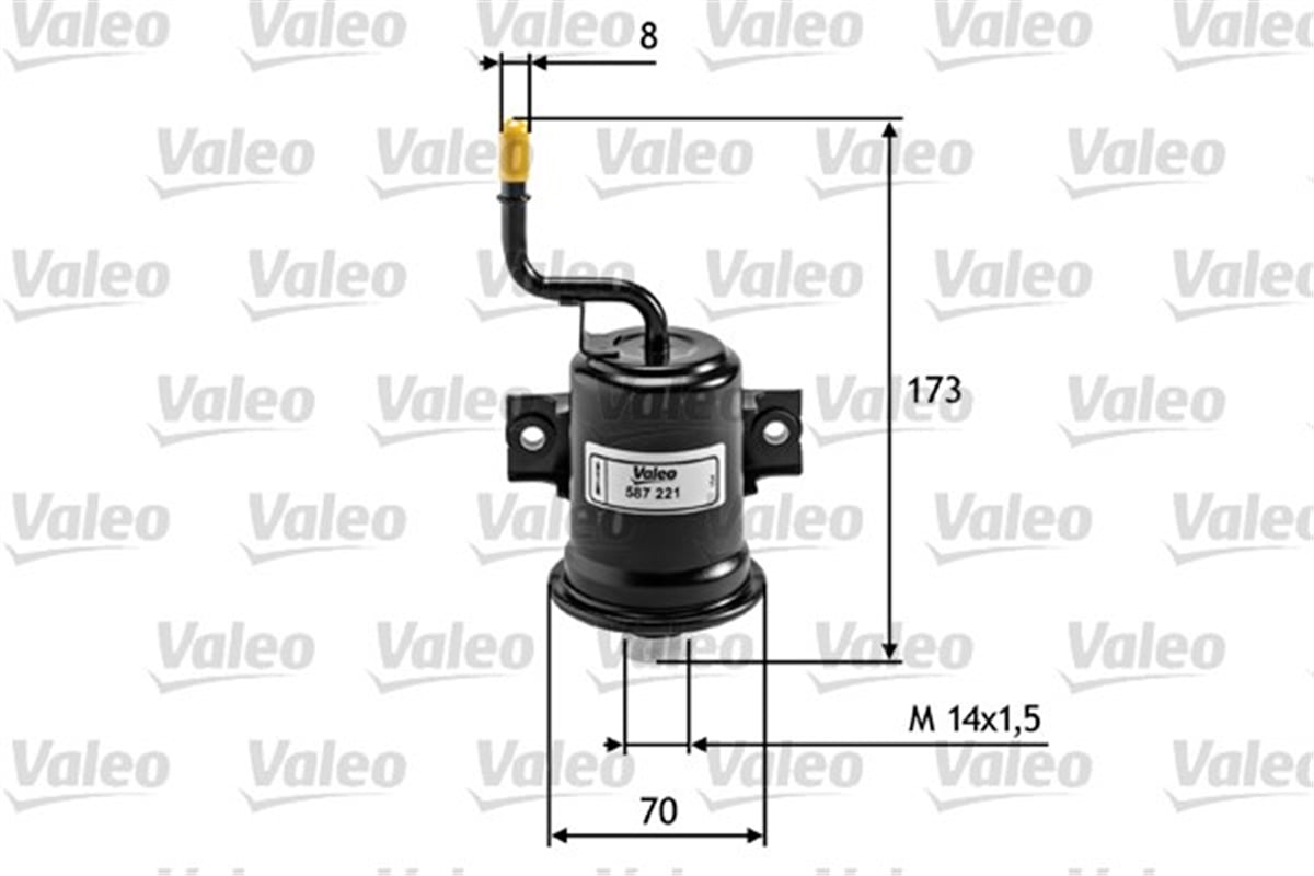 COROLLAYAKIT FİLTRESİ BENZİN TOYOTA COROLLA VALEO 587221VALEOVALEO 587221
