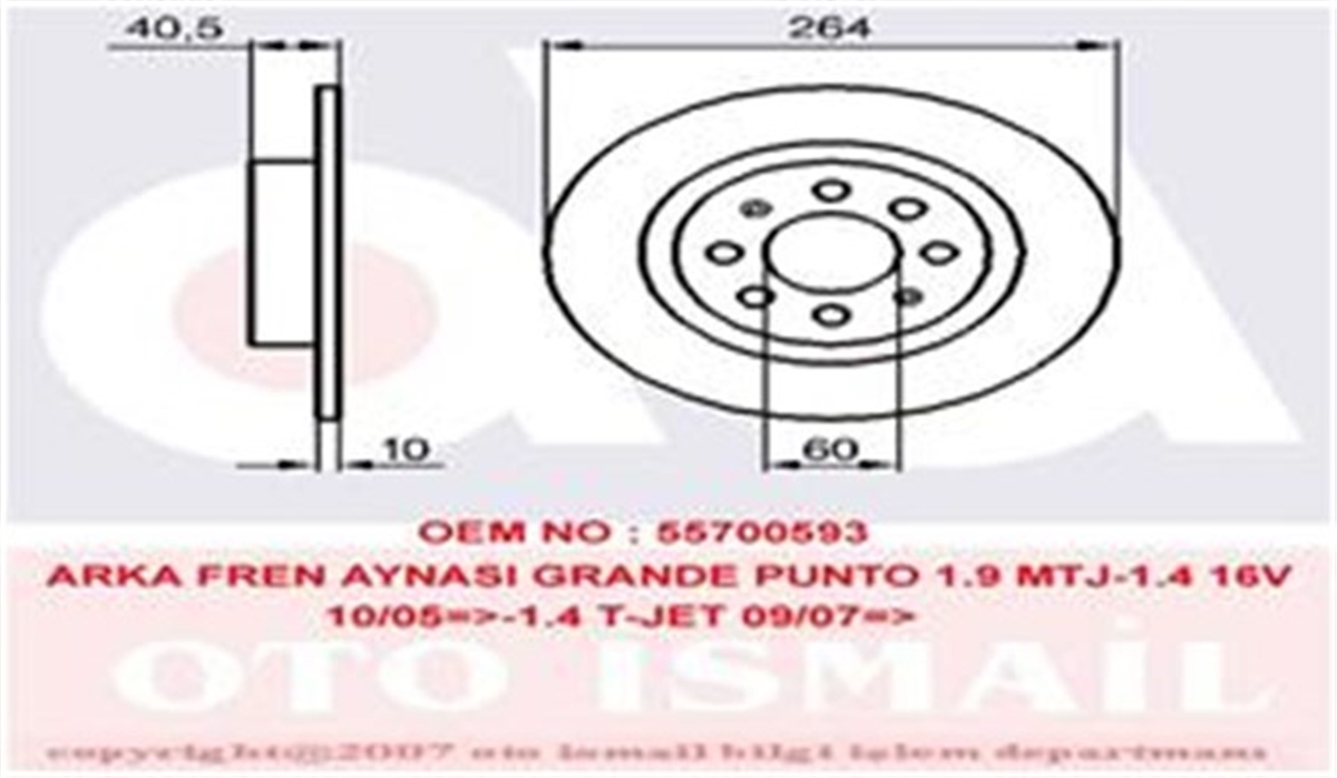 CORSAFREN DİSKİ ARKA TAKIM 4 BIJON 569097 OPEL CORSA E ADAM 13- BM TRW TRW DF4740TRWTRW DF4740