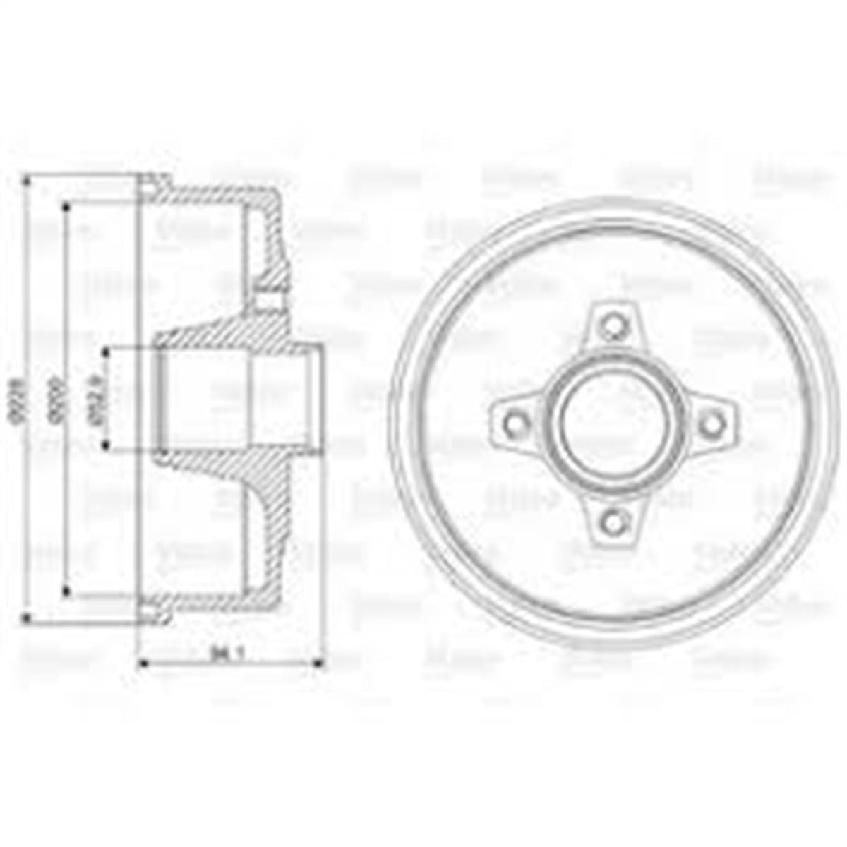 CORSAFREN KAMPANASI OPEL CORSA C. CORSA MK II. TIGRA VALEO 237098VALEOVALEO 237098