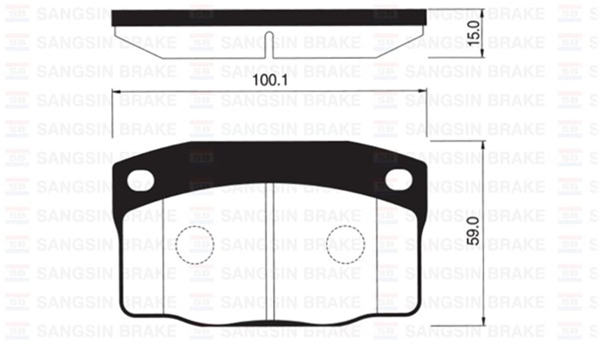CORSAÖN BALATA ASCONA 76-88 CORSA A 82-93 KADET 1.4 88-95 VECTRA A 88-95 OMEGA 86-94 GDB199 SANGSIN SP1055SANGSINSANGSIN SP1055