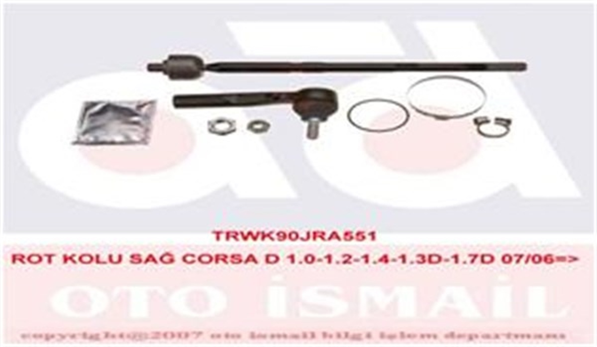 CORSAROT MİLİ SAĞ SET CORSA D GRANDE PUNTO 1.0-1.2-1.4-1.3D-1.7D 07-06 ROT MİLİ ROT BAŞI TRW JRA551TRWTRW JRA551