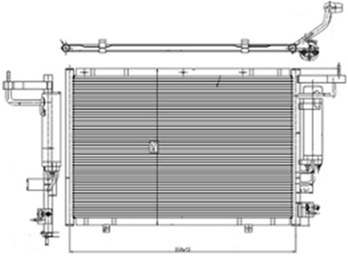COURIERKLIMA KONDENSERI FORD COURIER 1.6 TDCVI 2014 ORIS CFR012ORISORIS CFR012