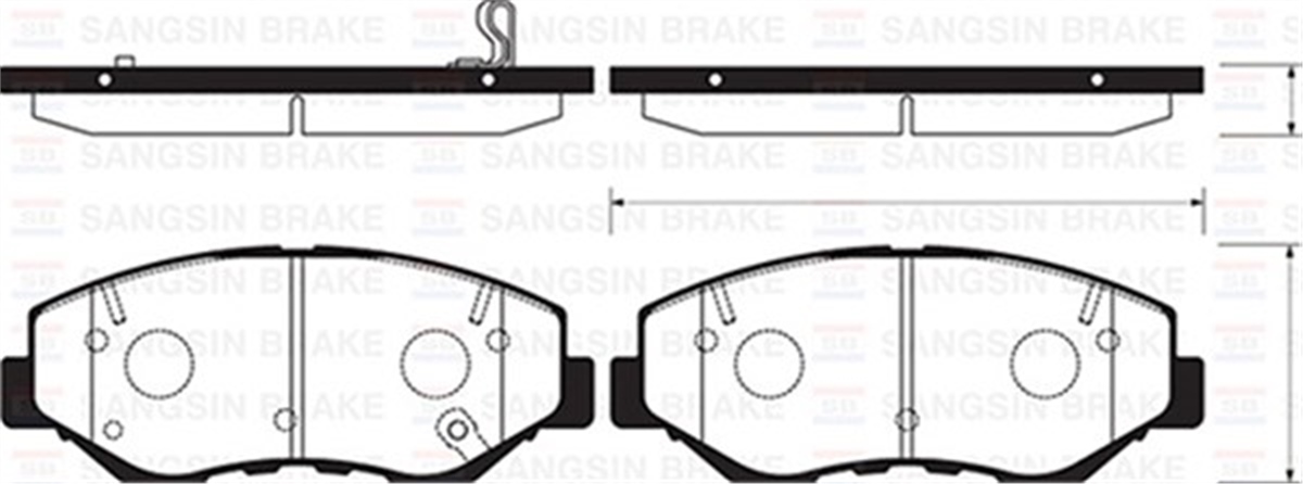 CRVÖN BALATA HONDA CRV I-II-III 2.0 2.2 99-06 GDB3325 SANGSIN SP1237SANGSINSANGSIN SP1237