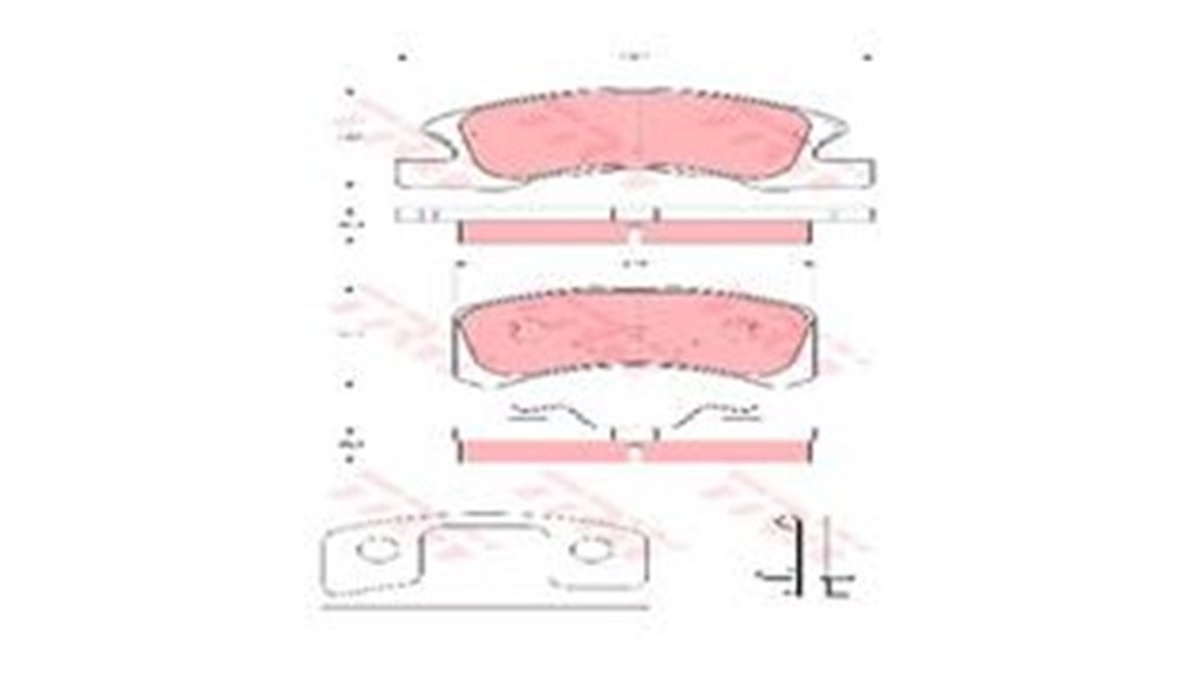 CUOREÖN BALATA DAIHATSU CUORE VII 1.0 05-2003 CHAREDE 1.0 03 MITSUBISHI SPACE STAR 1.0 1.2 12 TRW GDB3358TRWTRW GDB3358
