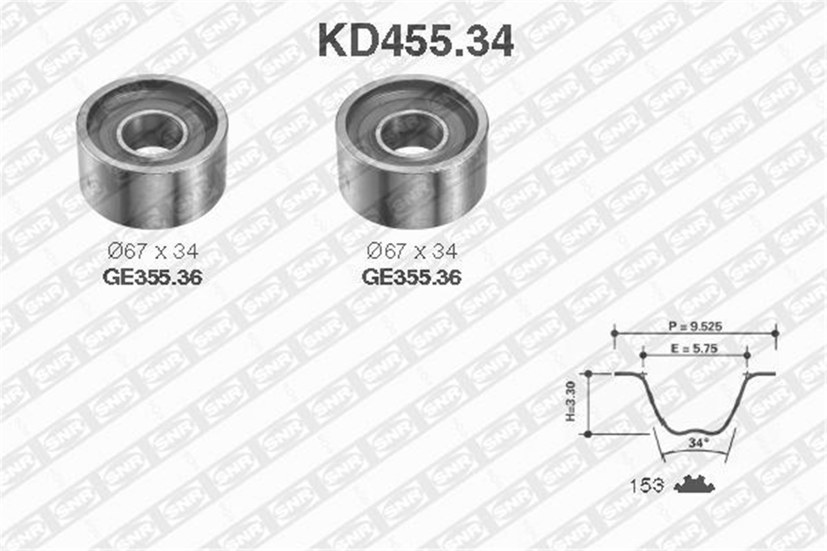 DAILYEKSANTRİK GERGİ KİTİ 153X300 MASTER-BOXER-JUMPER-DUCATO 2.5-2.8TD-DAILY I-II SNR KD45534SNRSNR KD45534